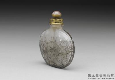 图片[2]-Hair-crystal flat snuff bottle, Qing dynasty, 18th century-China Archive